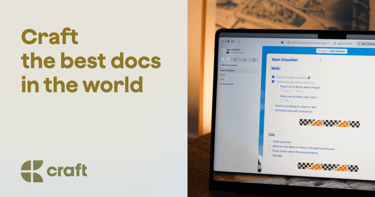 Craft.do - Document Editor, Publish page